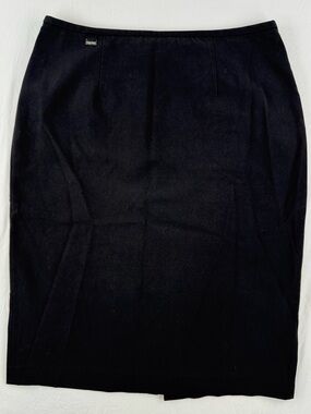 Calvin Klein Black Bodycon Midi Pencil Skirt